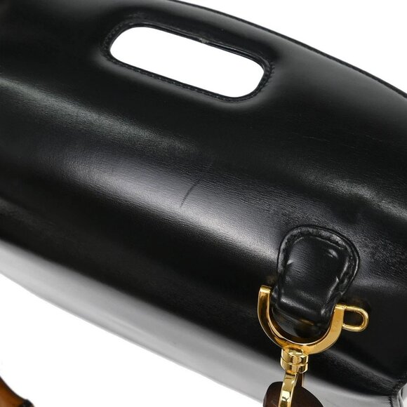 Gucci Black Bamboo 2way Handbag - Picture 5 of 10